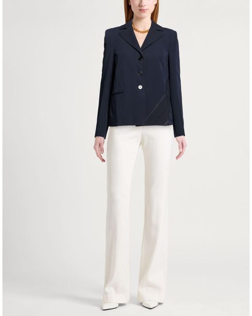 High Blue Blazer Polyester, Viscose, Elastane