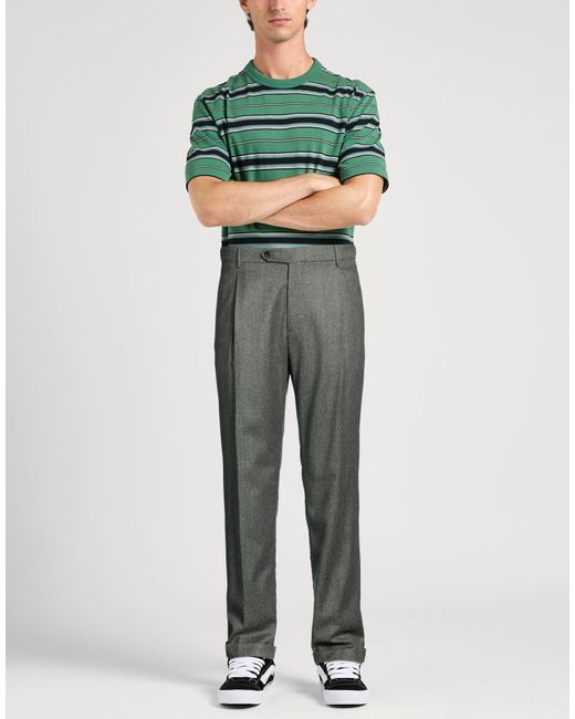 Berwich Gray Pants Virgin Wool for men