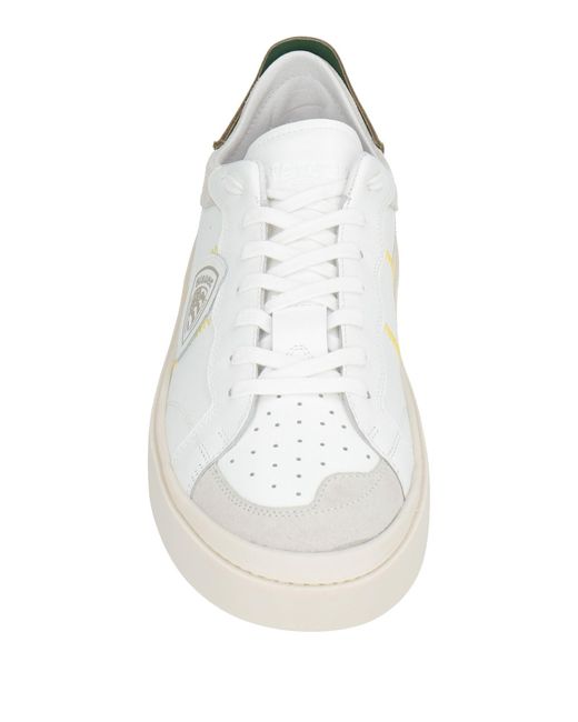 Blauer White Sneakers Leather for men