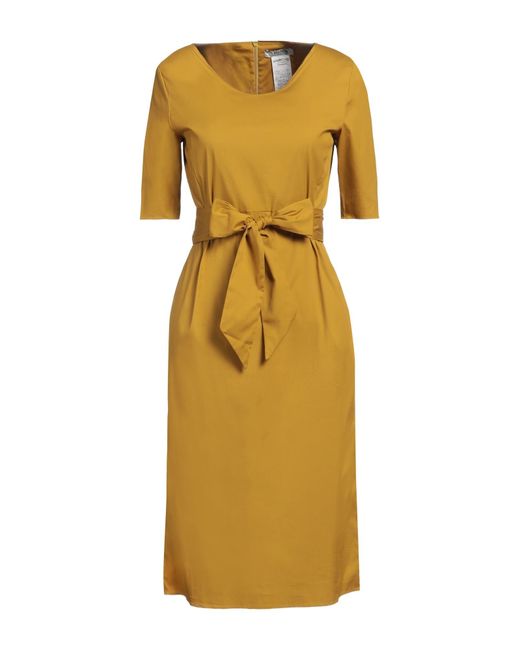 Max Mara Yellow Midi-Kleid