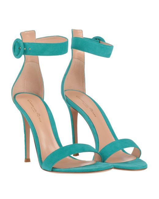 Gianvito Rossi Blue Sandals