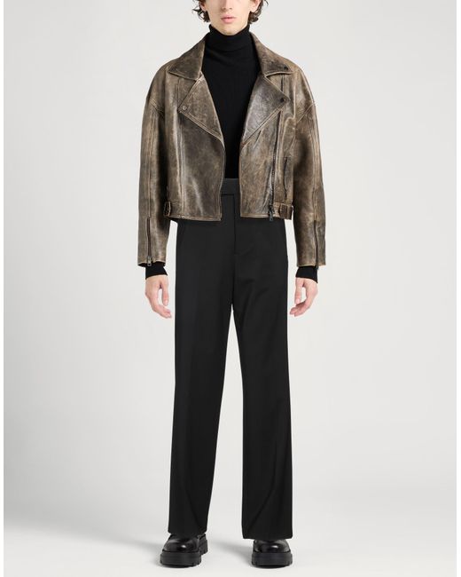 MSGM Black Pants Virgin Wool, Elastane for men