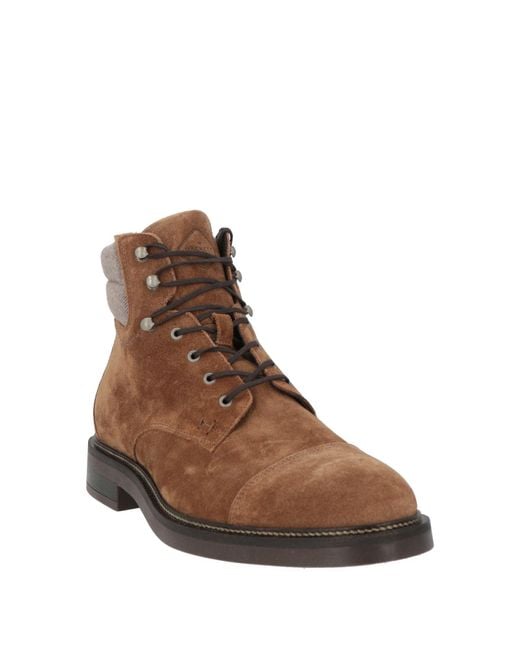 Hackett Brown Ankle Boots for men