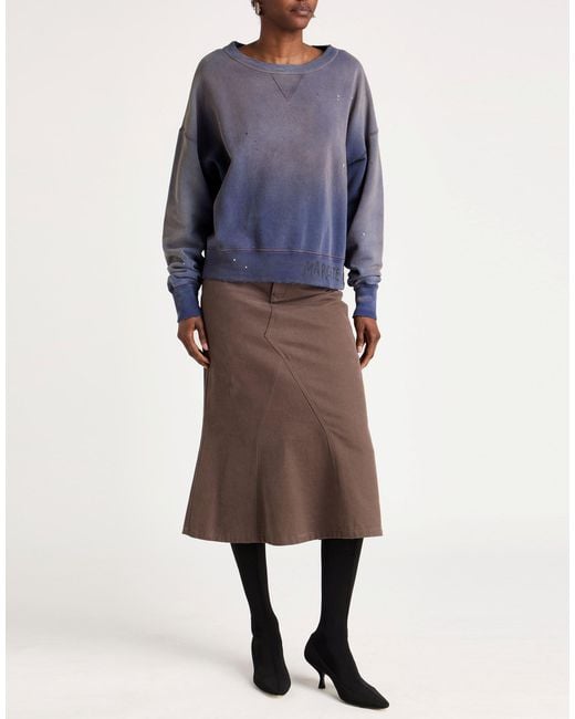 Maison Margiela Blue Sweatshirt Cotton