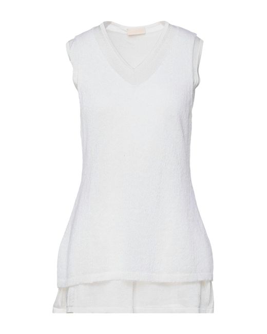 Cruciani White Ivory Sweater Mohair Wool , Polyamide