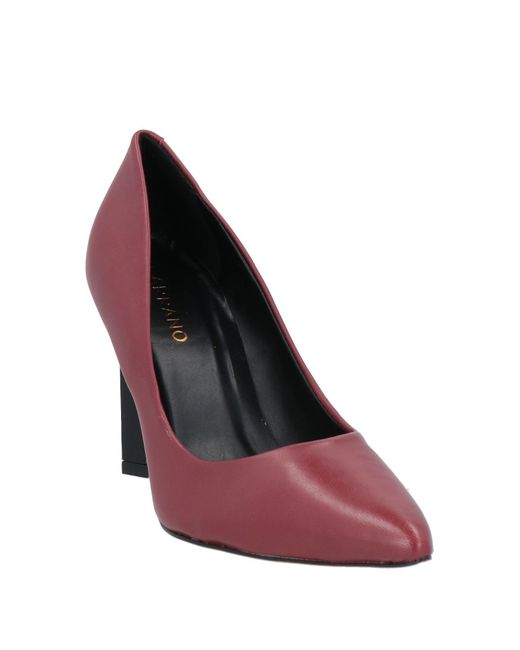 Carrano Pink Brick Pumps Leather