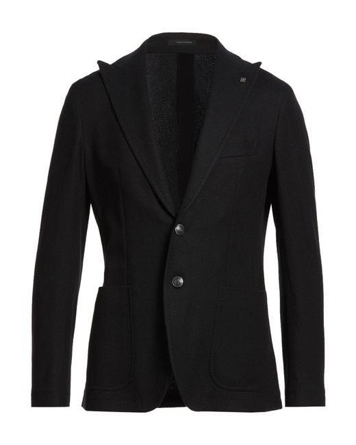 Tagliatore Black Blazer Cotton for men