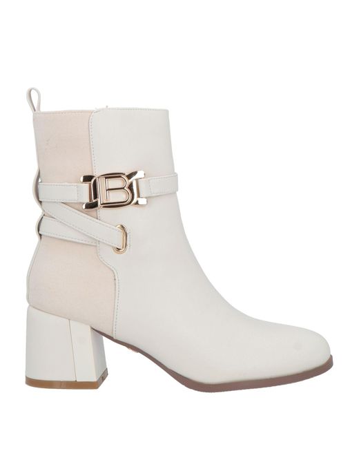 Laura Biagiotti White Ankle Boots