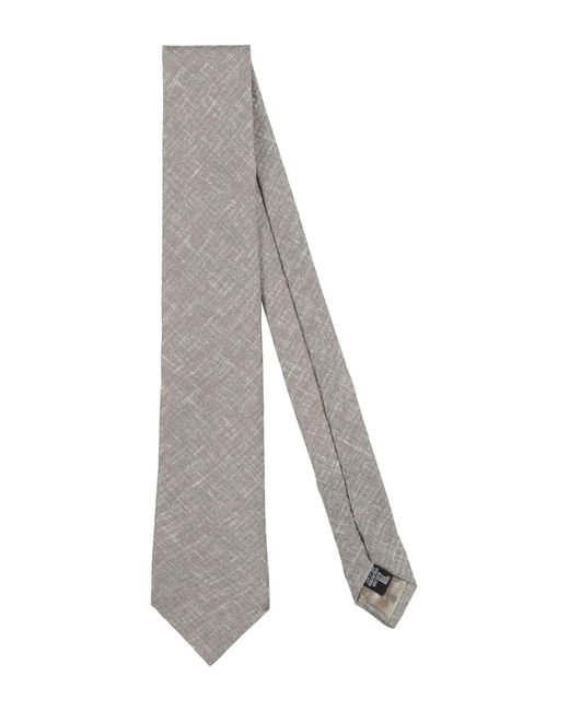 Corbata y pajarita Emporio Armani de hombre de color Gray