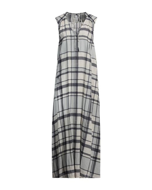 Ballantyne White Maxi Dress Linen, Viscose