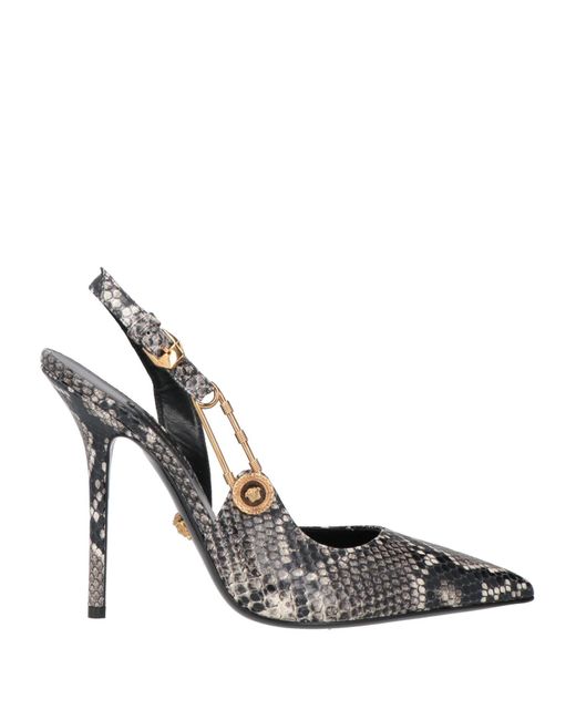 Zapatos de salón Versace de color Metallic