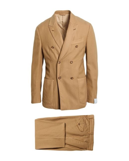 Caruso Natural Suit Wool for men