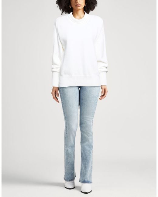 Alpha Studio White Turtleneck
