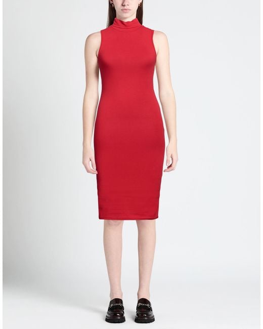 Mangano Red Midi Dress