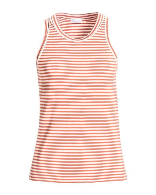 Brunello Cucinelli Pink Tank Tops