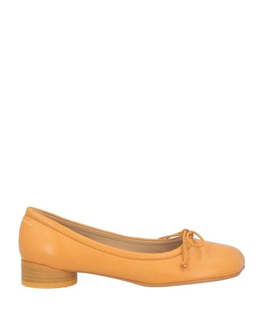 MM6 by Maison Margiela Brown Ballet Flats