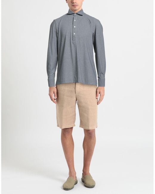 Ghirardelli Blue Shirt Polyamide, Elastane for men