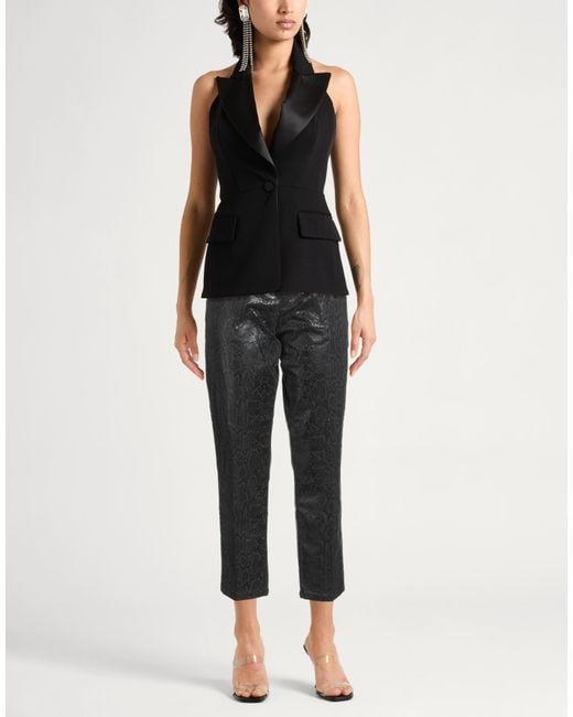 White Sand Gray Pants Cotton, Elastane
