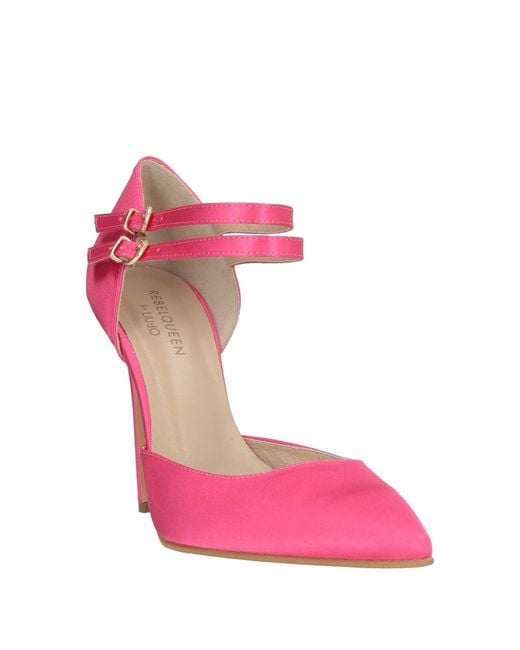 Rebel Queen Pink Fuchsia Pumps Textile Fibers