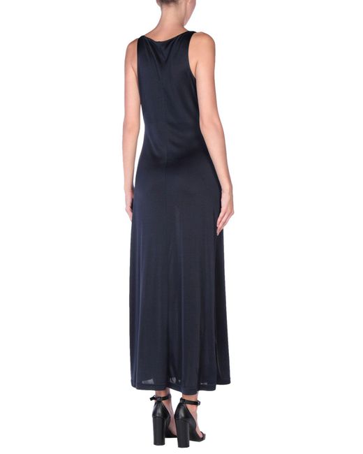 Roberta Puccini By Baroni Synthetic Long Dress in Dark Blue (Blue) - Lyst