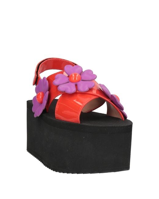 Moschino Red Sandals
