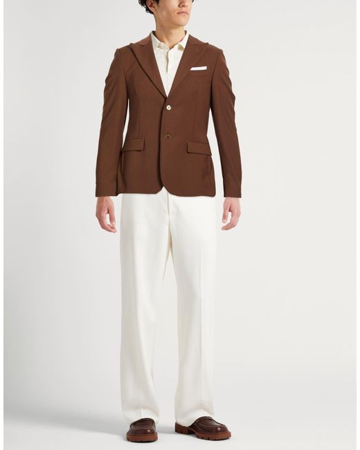 Daniele Alessandrini Brown Blazer for men