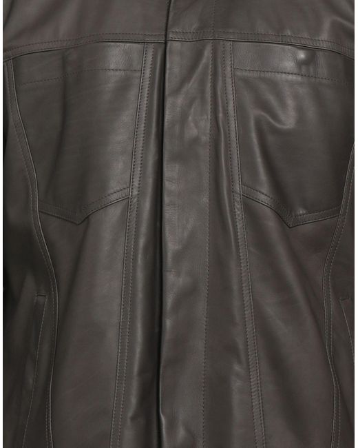 Giorgio Brato Gray Jacket Leather for men
