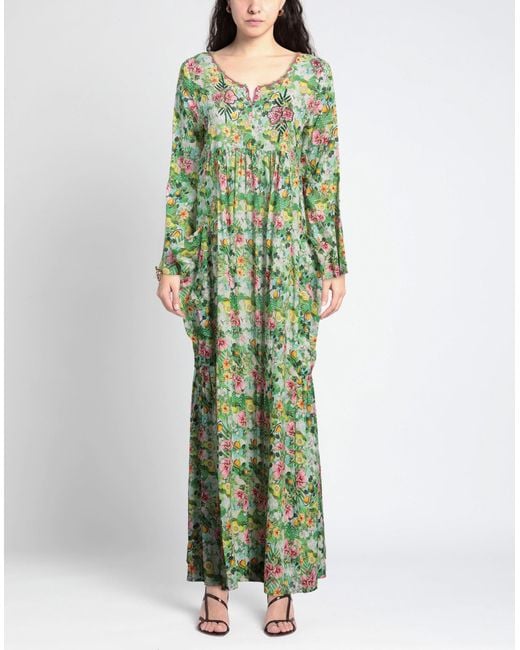 CONNOR & BLAKE Green Maxi Dress Cotton