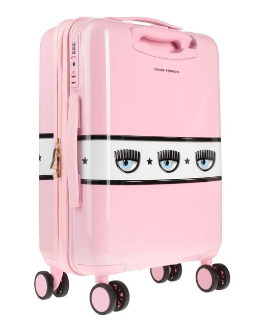 Chiara Ferragni Pink Wheeled luggage