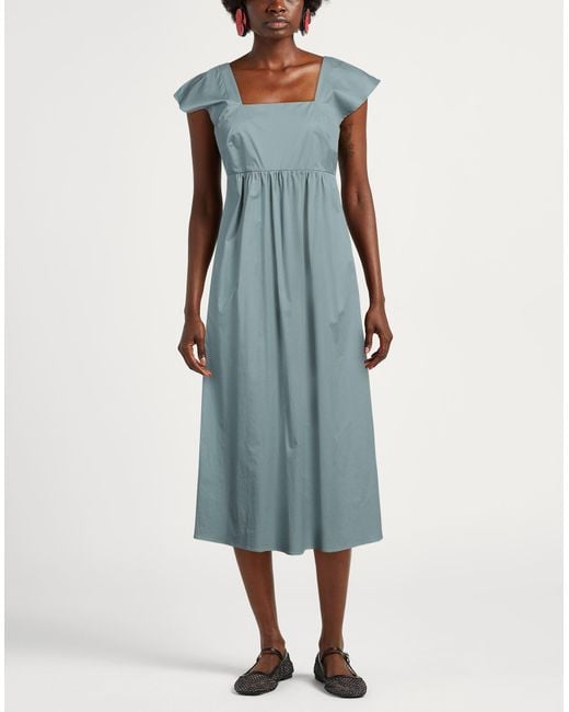 Peserico Blue Midi-Kleid