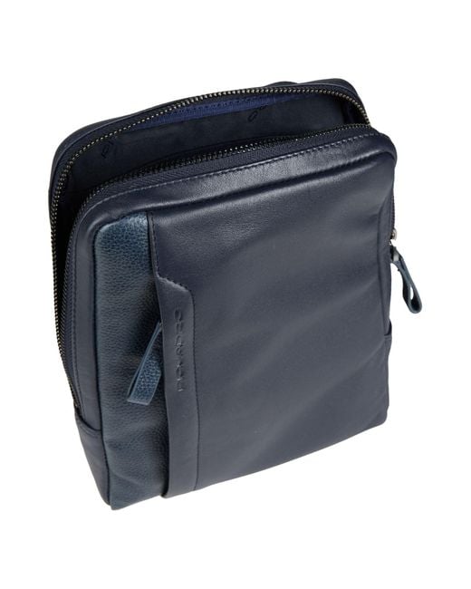 Piquadro Blue Cross-Body Bag Cow Leather, Eva (Ethylene for men
