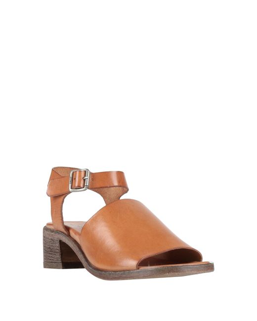 Moma Brown Sandals Leather