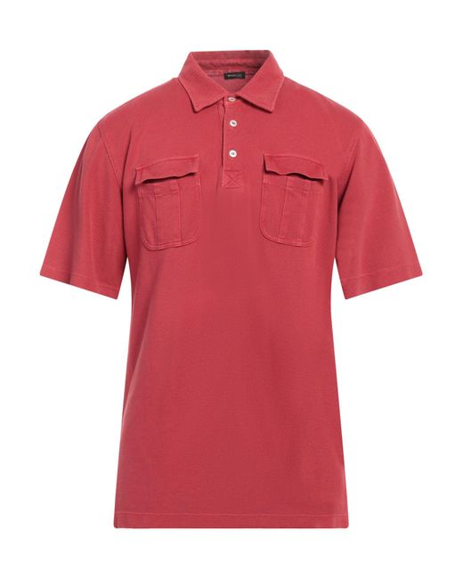 Kiton Red Polo Shirt for men