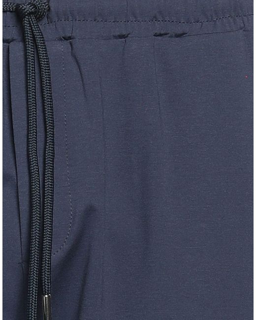 Fred Mello Blue Pants Cotton, Polyamide, Elastane for men