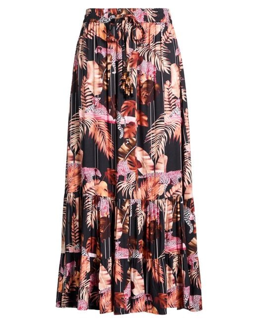 CONNOR & BLAKE Red Maxi Skirt Viscose