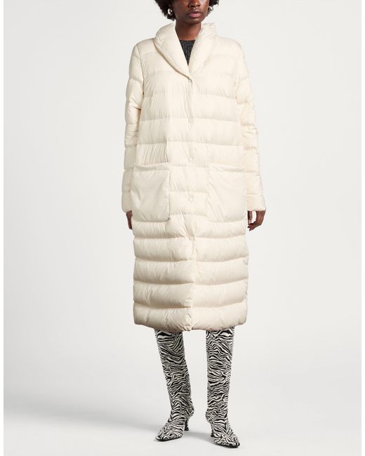 Woolrich Natural Cream Puffer Polyester