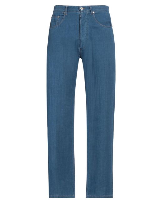 Palm Angels Blue Pants Cotton for men