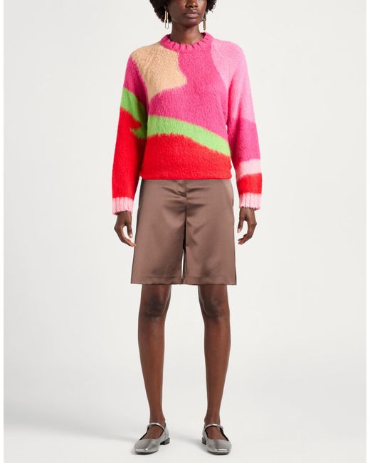 Patrizia Pepe Brown Chocolate Shorts & Bermuda Shorts Polyester