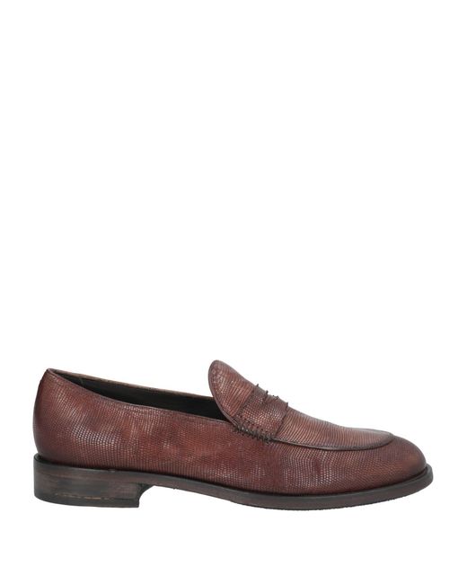 Pantanetti Brown Loafers Leather for men