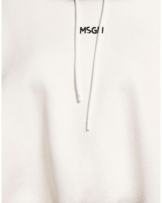 MSGM Natural Sweatshirt Cotton