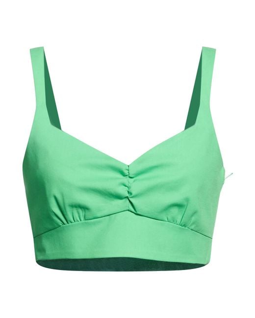 Boutique Moschino Green Top Cotton, Elastane