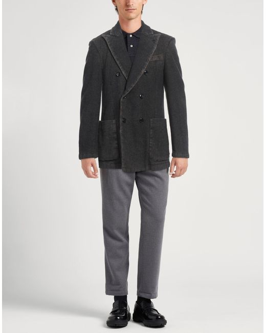 Barena Black Midnight Blazer Virgin Wool, Elastane for men