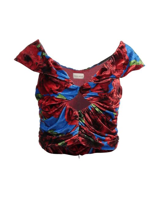 Magda Butrym Red Top Viscose, Nylon, Elastane