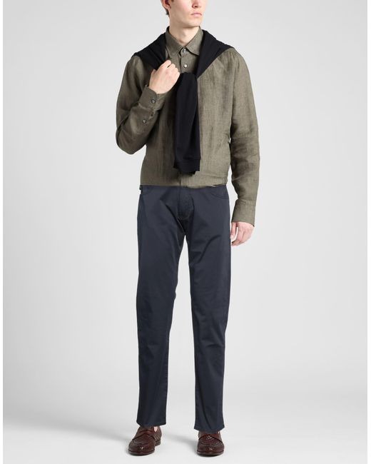 Emporio Armani Blue Trouser for men