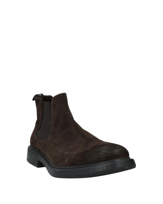 Antica Cuoieria Black Cocoa Ankle Boots Leather for men