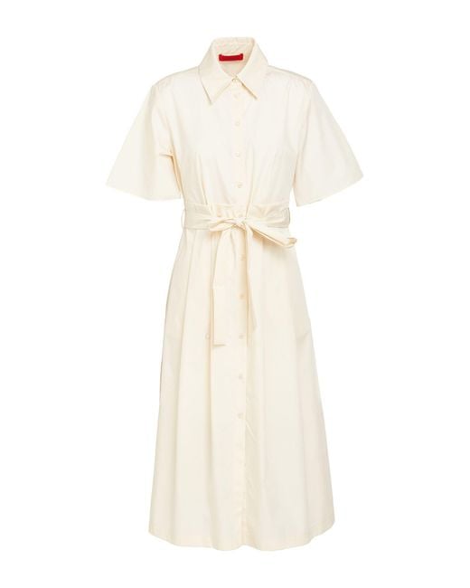 MAX&Co. White Midi Dress