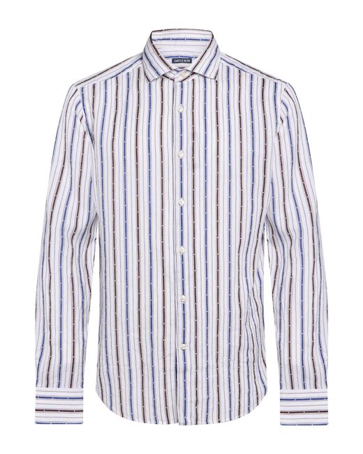 Savile Row Blue Shirt Cotton, Linen for men