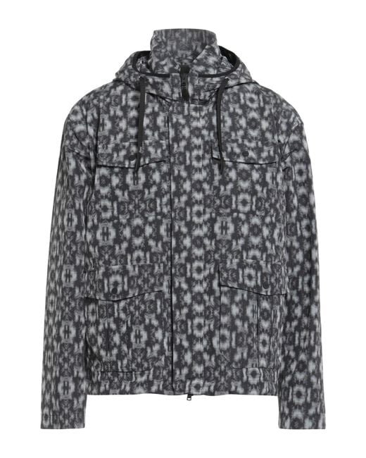 Herno Gray Charcoal Jacket Linen, Polyester, Cotton, Polyamide, Elastane for men