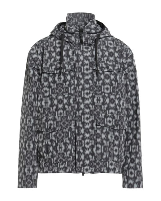 Herno Gray Charcoal Jacket Linen, Polyester, Cotton, Polyamide, Elastane for men