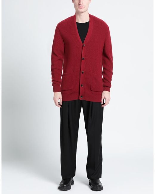 Diktat Red Cardigan for men